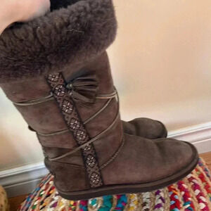 L.L. Bean brown  suede leather boots